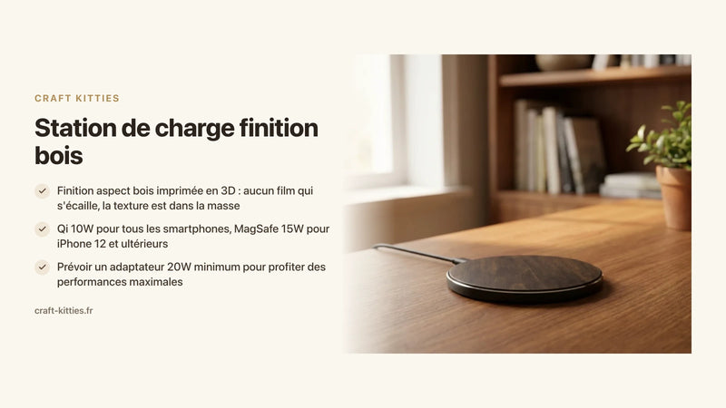 Station de charge finition bois : le guide d'achat complet — Craft Kitties