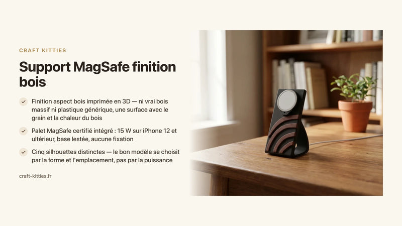 Support MagSafe finition bois : le guide d'achat complet — Craft Kitties
