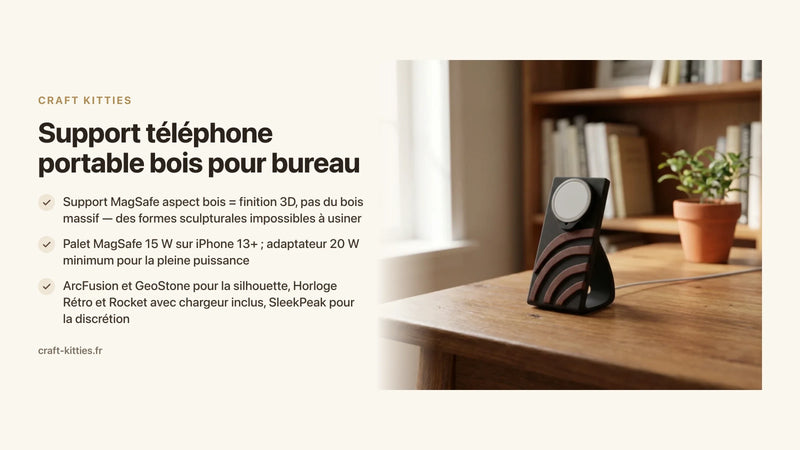 Support téléphone portable bois pour bureau : lequel choisir ? — Craft Kitties