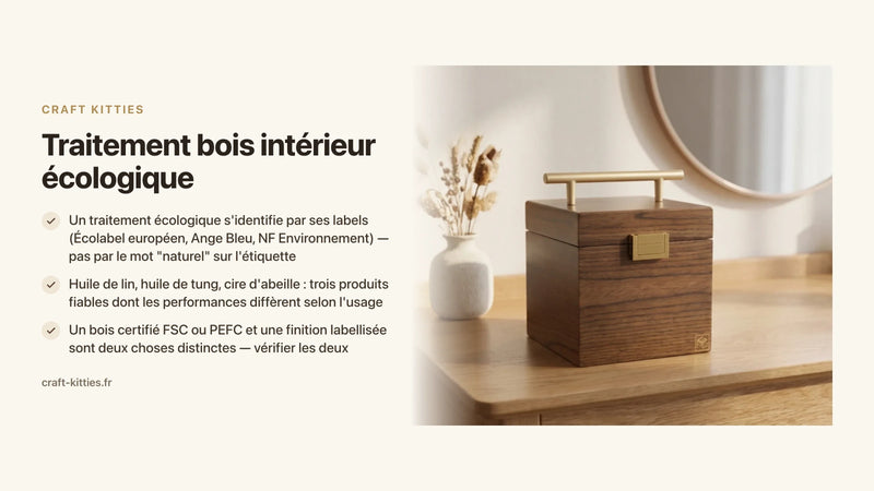 Traitement bois intérieur écologique : les labels, les produits et les faux amis — Craft Kitties