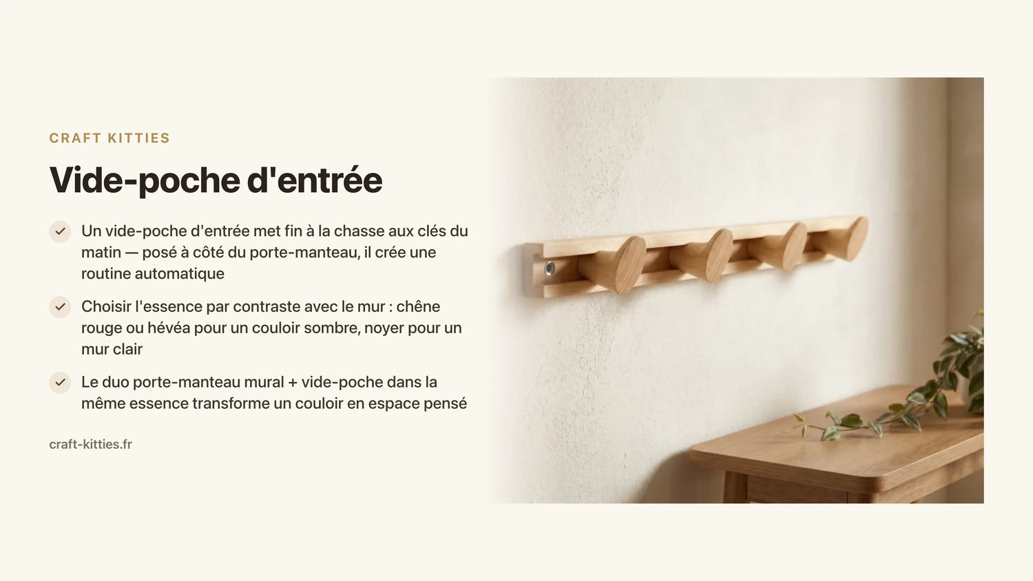 Vide-poche d'entrée : pourquoi c'est l'objet déco le plus utile du couloir — Craft Kitties