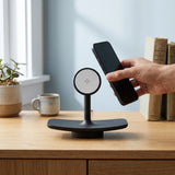 Chargeur sans fil Plateau Noir — station MagSafe design
