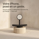Chargeur sans fil Plateau Noir — station MagSafe design