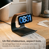 Chargeur sans fil Cascade — support MagSafe aspect bois