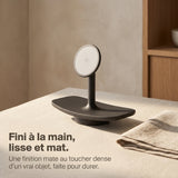 Chargeur sans fil Plateau Noir — station MagSafe design