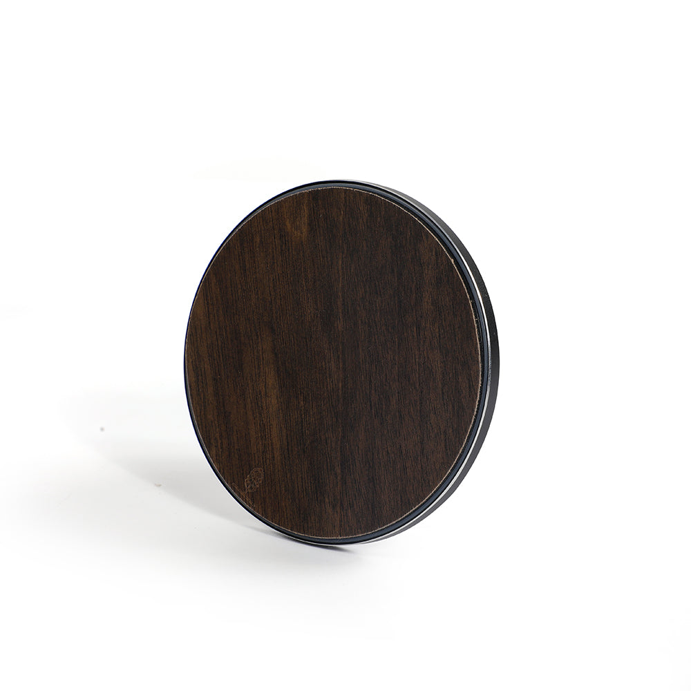 Chargeur induction en bois noyer — Qi 10W/7,5W/5W