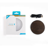 Chargeur induction en bois noyer — Qi 10W/7,5W/5W