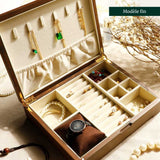 Boîte à bijoux en noyer noir – Personnalisable avec gravure