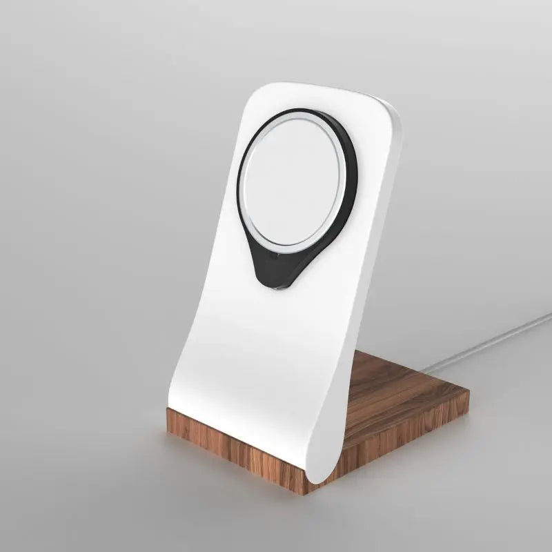 Support MagSafe SleekPeak — chargeur iPhone fin bureau bois