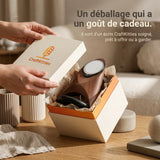 Support téléphone Fusée aspect bois — MagSafe & Android