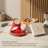 Chargeur sans fil Vaisseau Rouge — station de charge design