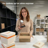 Support téléphone Fusée aspect bois — MagSafe & Android