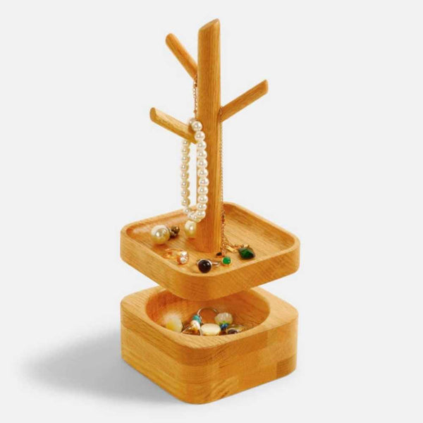 Arbre à bijoux avec compartiment – Personnalisable