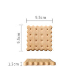 Sous-verres en bois de noyer — Forme biscuit (lot de 3)