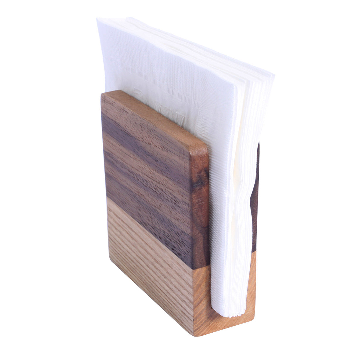Porte-serviettes en bois noyer & chêne — Modèle Classique