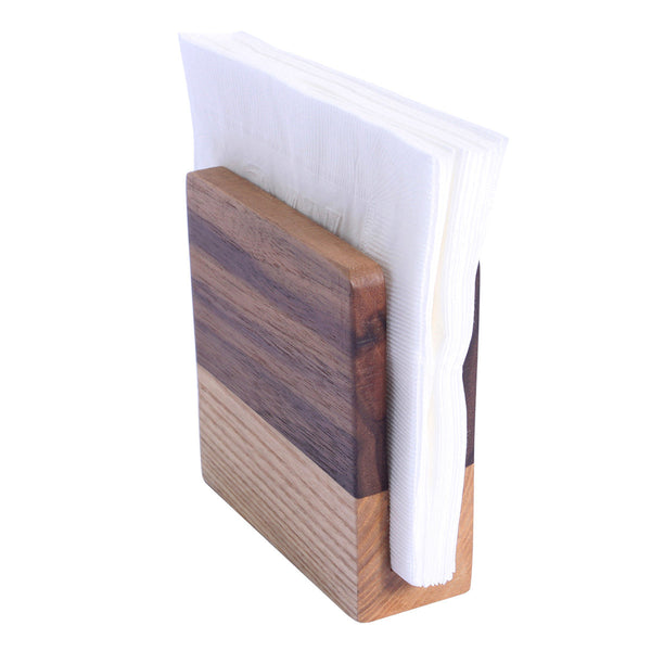 Porte-serviettes en bois noyer & chêne — Modèle Classique