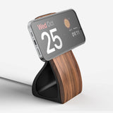 Support téléphone Woodface aspect bois — MagSafe & Android