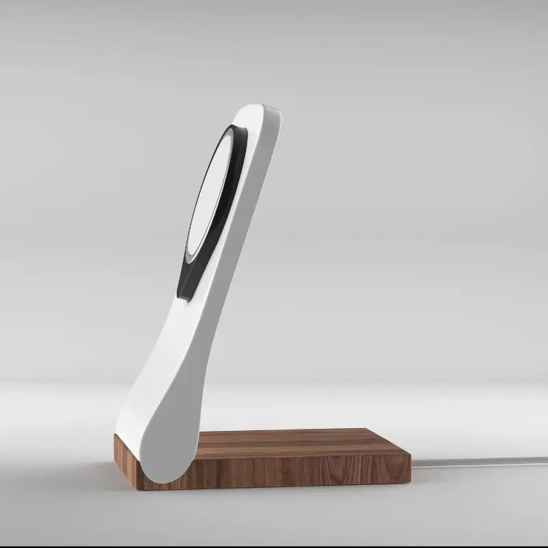 Support MagSafe SleekPeak — chargeur iPhone fin bureau bois