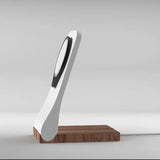 Support MagSafe SleekPeak — chargeur iPhone fin bureau bois