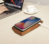 Chargeur sans fil en noyer — Modèle Ōkibo grand format