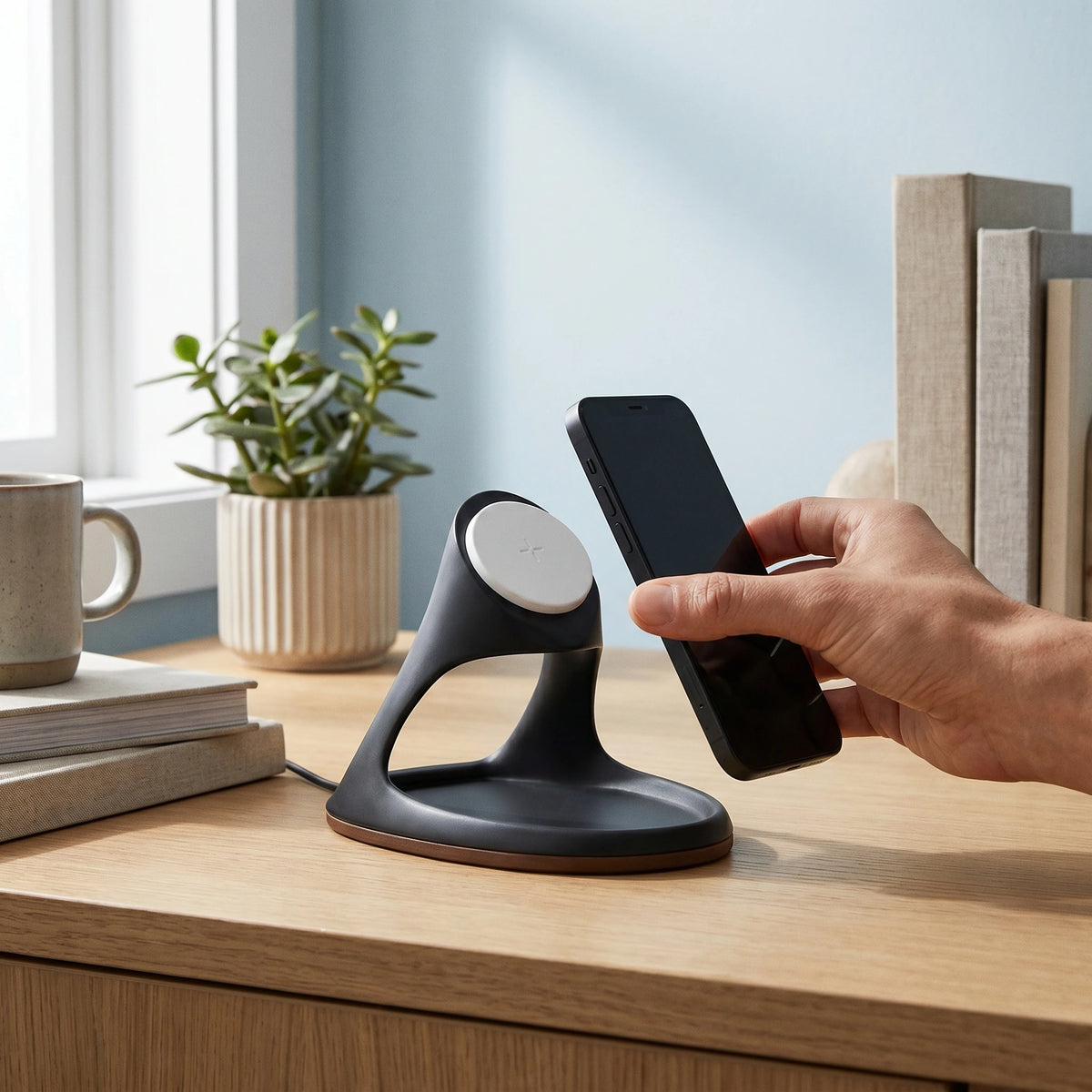 Chargeur sans fil Vaisseau Rouge — station de charge design