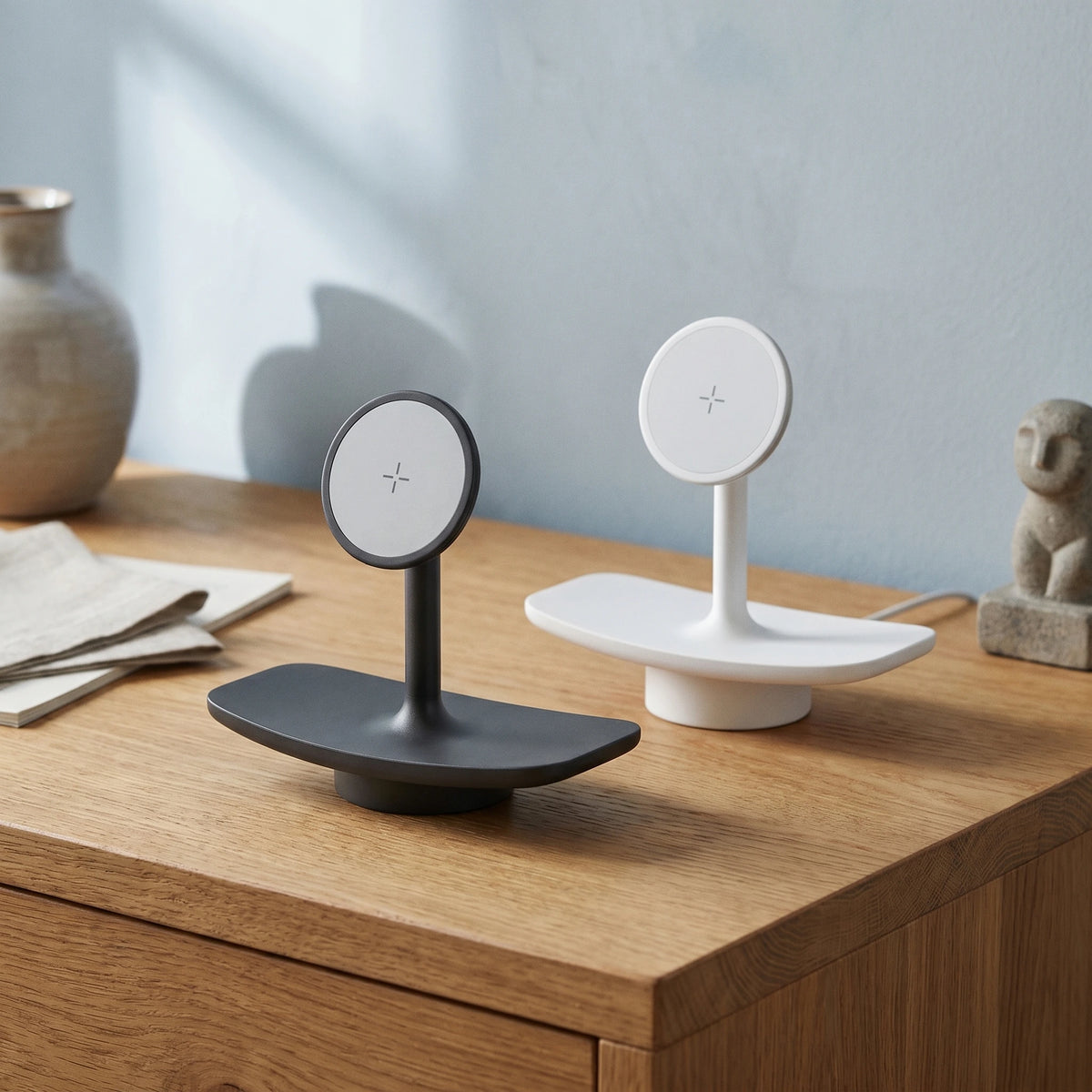 Chargeur sans fil Plateau Noir — station MagSafe design
