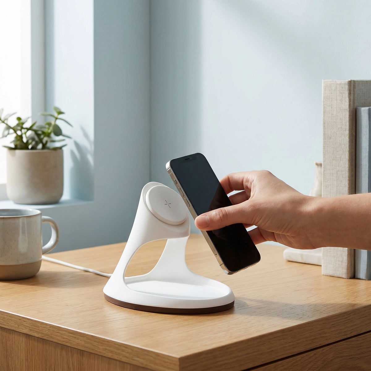 Chargeur sans fil Vaisseau Rouge — station de charge design