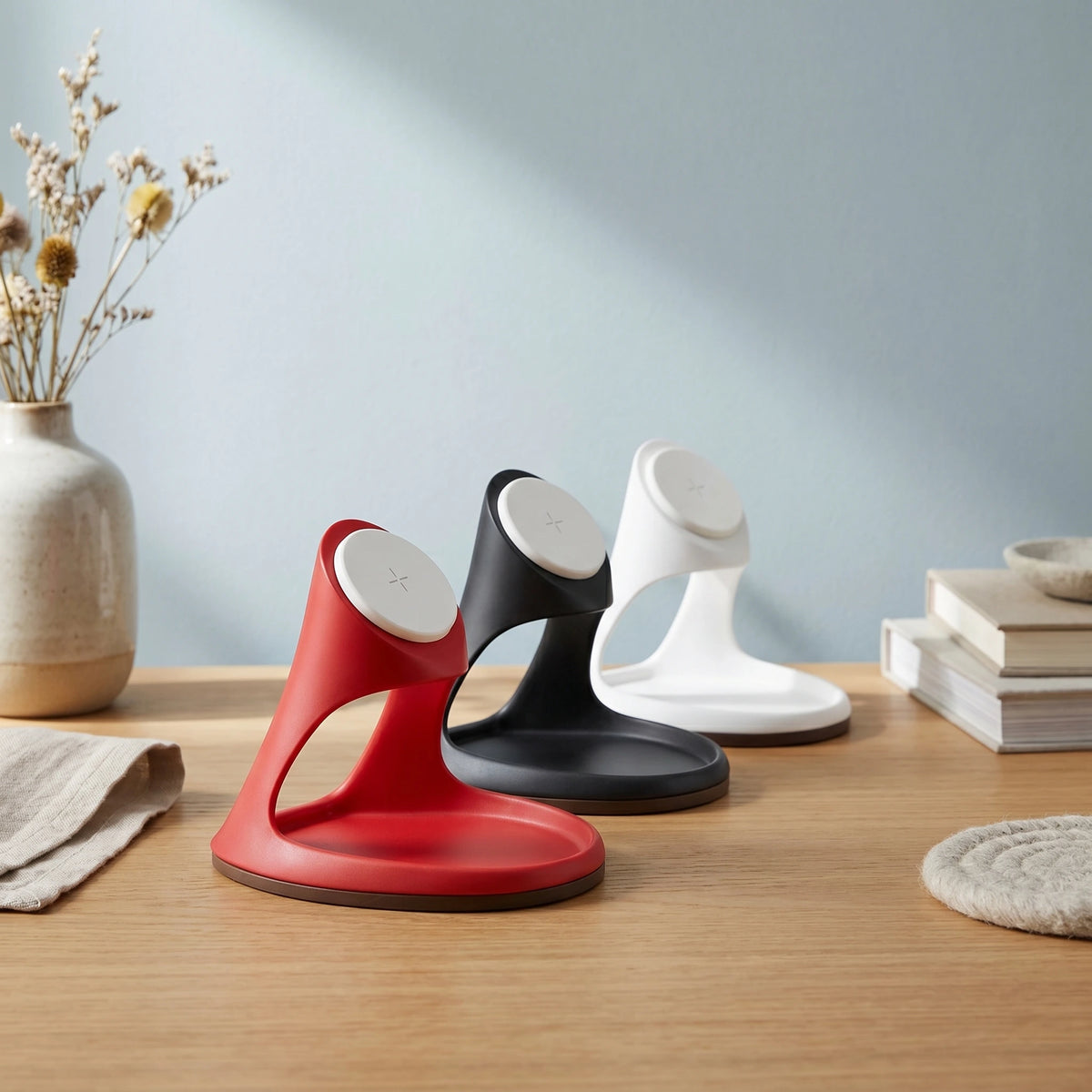 Chargeur sans fil Vaisseau Rouge — station de charge design
