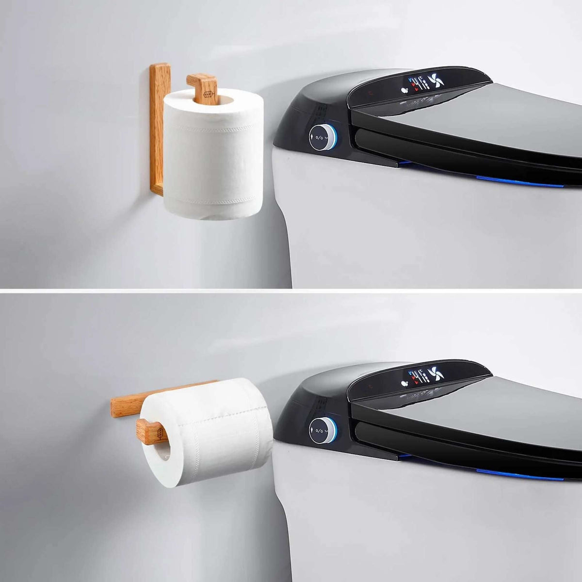 Porte-papier toilette miniature en bois massif — MINIMES