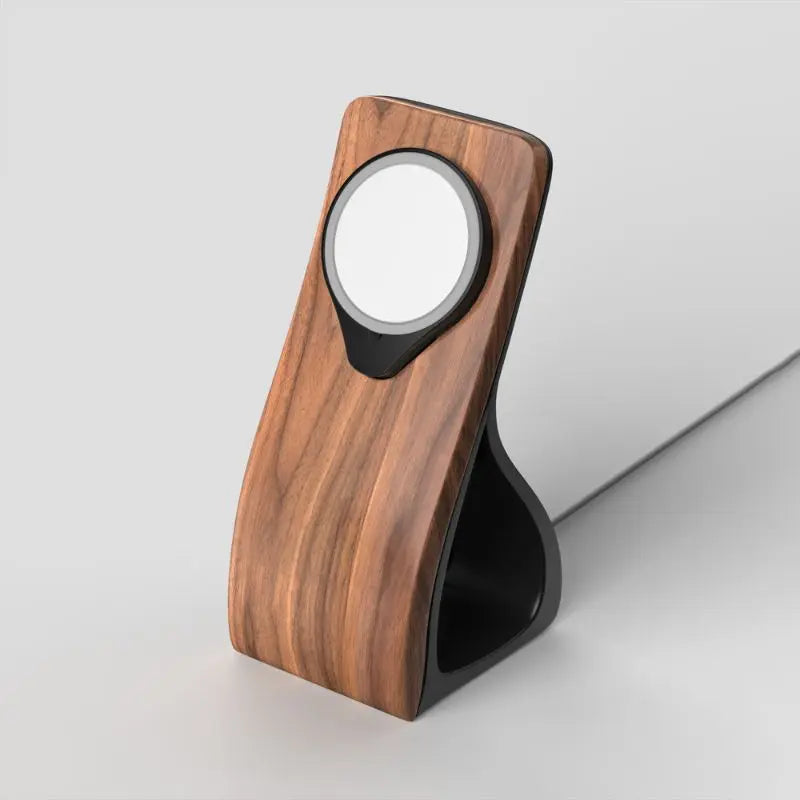 Support téléphone Woodface aspect bois — MagSafe & Android