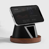 Support téléphone Tipi aspect bois — MagSafe & Android