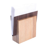 Porte-serviettes en bois chêne rouge — Modèle Papillon