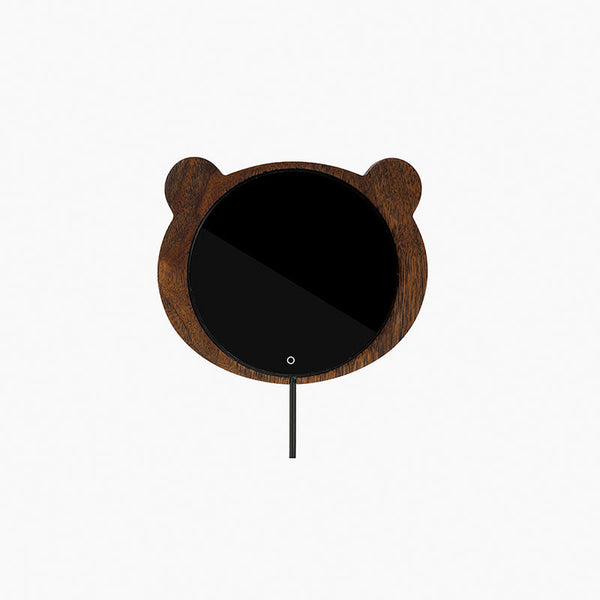 Chauffe-tasse USB en noyer massif — motif ours