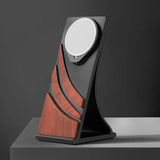 Support téléphone Redwood aspect bois — MagSafe & Android