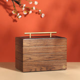 Boîte à bijoux en bois de noyer — Trois niveaux