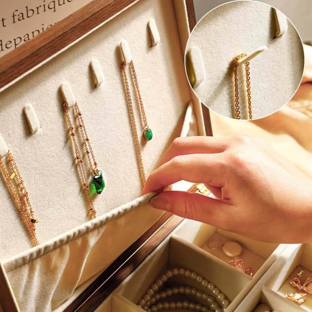 Boîte à bijoux en noyer noir – Personnalisable avec gravure