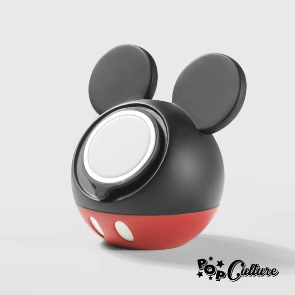 Chargeur sans fil MickeyBall aspect bois
