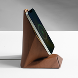 Support chargeur MagSafe Hexagon — aspect bois