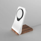 Support MagSafe SleekPeak — chargeur iPhone fin bureau bois