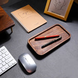 Tablette de rangement en noyer noir — organisateur bureau