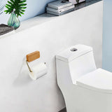 Dérouleur papier toilette mural en bois massif de chêne rouge