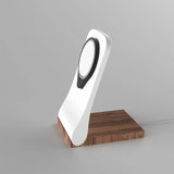Support MagSafe SleekPeak — chargeur iPhone fin bureau bois