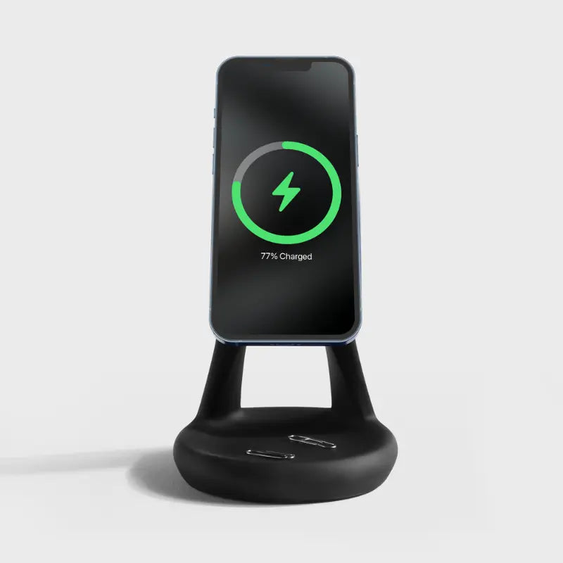 Chargeur sans fil Ébène — station de charge aspect ébène