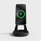 Chargeur sans fil Ébène — station de charge aspect ébène