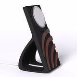 Support téléphone ArcFusion aspect bois — MagSafe & Android