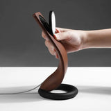 Support MagSafe Cobra aspect bois bureau iPhone