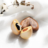 Boîte à bague en forme de cœur en bois de hêtre