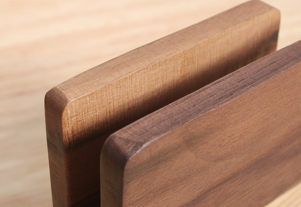 Porte-serviettes en bois noyer & chêne — Modèle Classique