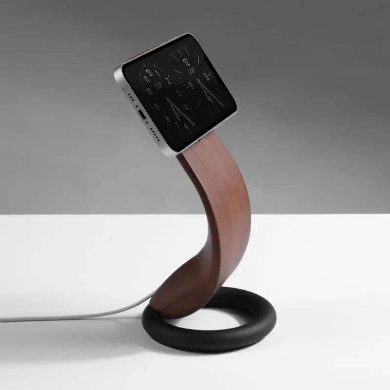 Support MagSafe Cobra aspect bois bureau iPhone
