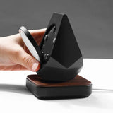 Support téléphone GéoPrestige aspect bois — MagSafe & Android